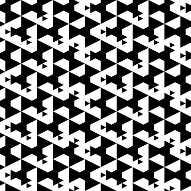 Kusursuz desen. Üçgenler, trapezyumlar, süsler. Geometrik arka plan. Soyut arkaplan. Poligon motifi. Geometrik şekiller duvar kağıdı. Dijital kağıt, tekstil baskısı, web tasarımı. Vektör