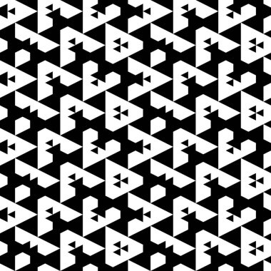 Kusursuz desen. Üçgenler, beşgenler, süsler. Geometrik arka plan. Soyut arkaplan. Poligonlar duvar kağıdı. Etnik motif. Dijital kağıt, tekstil baskısı, web tasarımı. Vektör