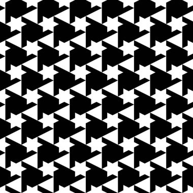 Yıldızlar, üçgenler, paralel kenarlar. Duvar kağıdı gibi görünüyor. Etnik motif. Basit bir süs. Geometrik arkaplan. Kusursuz desen. Dijital kağıt, tekstil baskısı, web tasarımı, soyut