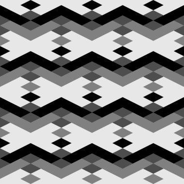 Kusursuz desen. Geometrik arka plan. Rhombuslar, semboller, süsler. Poligon geçmişi. Basit şekiller duvar kağıdı. Dijital kağıt, web tasarımı, tekstil baskısı.