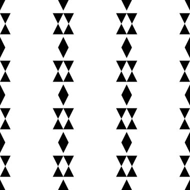 Kusursuz desen. Rhombuslar, üçgen süslemeler. Geometrik arka plan. Soyut arkaplan. Poligon motifi. Geometrik şekiller duvar kağıdı. Dijital kağıt, tekstil baskısı, web tasarımı. Vektör çizimi.
