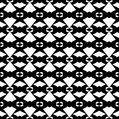Kusursuz bir süs. Karabasanlar, trapezyumlar, şekiller. Geometrik şekiller duvar kağıdı. Şekiller arka plan. Geometrik arkaplan. Dijital kağıt, tekstil baskısı, web tasarımı, soyut. Vektör çizimi