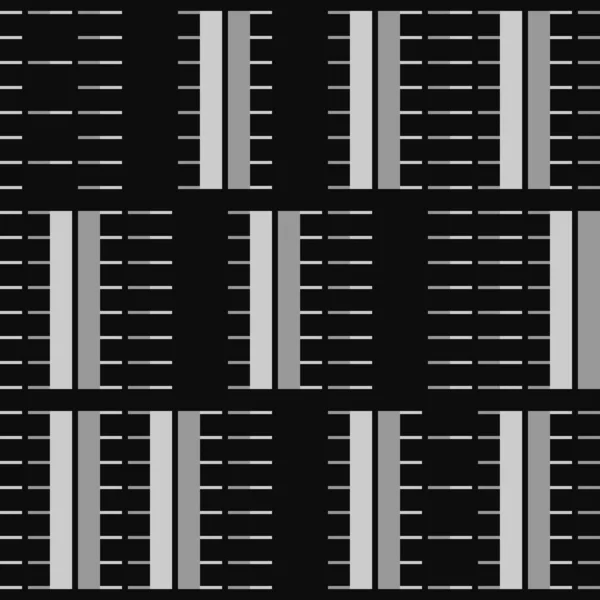 Lignes Rectangles Motif Sans Couture Ornement Contemporain Coups Forme Fond — Image vectorielle