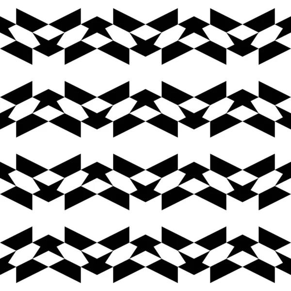 Sömlöst Mönster Trapezium Figurer Prydnad Geometrisk Bakgrund Polygonmotiv Geometriska Tapeter — Stock vektor