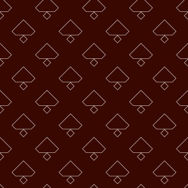 Geometrik dikişsiz desen. Yüzeyde çok az iz var. Çan motifi süsü. Basit bir coğrafi arkaplan. Süslü duvar kağıdı. Vektör soyut dijital kağıt