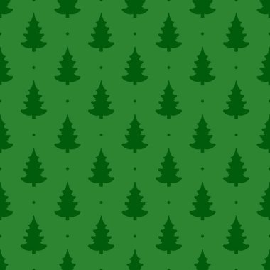 Kusursuz vektör. Firavun ağacı arka planı. Yeni yıl duvar kağıdı. Noel ağacı motifi. Çam desenli. Tatil süsleri. Kışlık çam ağaçları. Xmas illüstrasyonu. Çiçek arkaplanı. Tekstil baskı tasarımı.