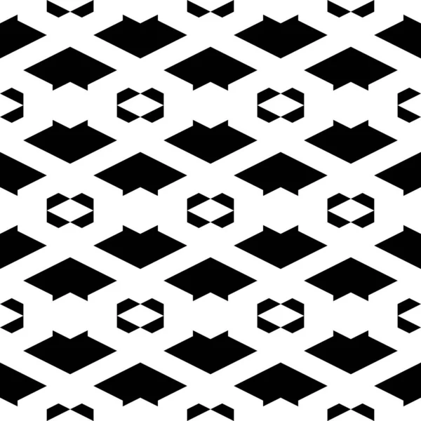 Nahtloses Muster Rauten Trapez Figuren Als Ornament Geometrische Figuren Tapete — Stockvektor