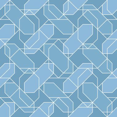 Modern süs. Kusursuz geometrik bulmaca. Döşeme arka planı. Kabile duvar kâğıdı. Etnik halk imajı. Kabile motifi. Antik mozaik. Dijital kağıt, web tasarımı, tekstil baskısı, fon. Vektör sanatı.