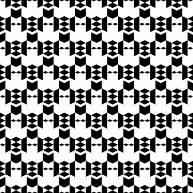 Kusursuz desen. Rhombuslar, trapezyumlar, üçgenler, semboller. Halk duvar kâğıdı. Etnik motif. Basit şekiller arka plan. Geometrik arka plan. Dijital kağıt, tekstil baskısı, web tasarımı, soyut