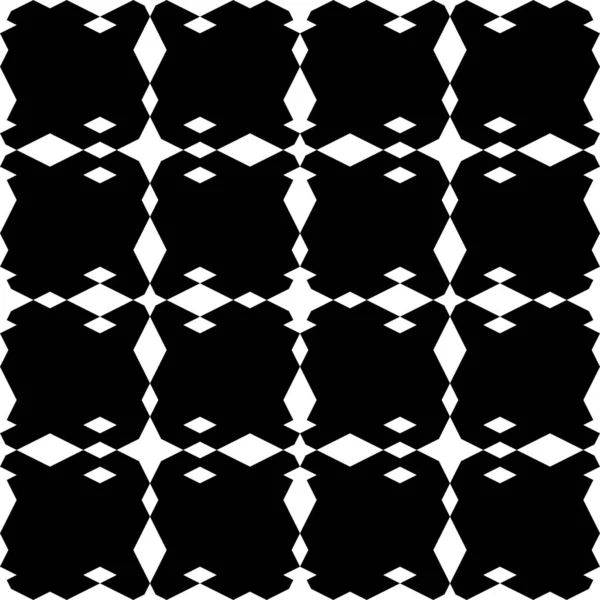 Seamless Pattern Stars Rhombuses Figures Ornament Geometric Backdrop Folk Wallpaper — Stock Vector