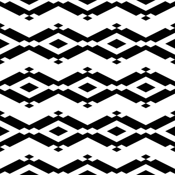 Nahtloses Muster Rauten Figurenschmuck Geometrische Kulisse Einfache Formen Hintergrund Ethnische — Stockvektor