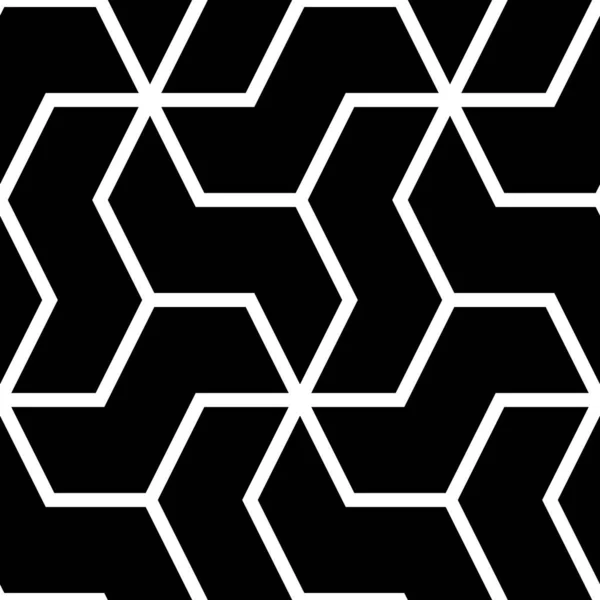 Mosaico Zigzag Figura Ornamento Repetidas Formas Quebra Cabeça Fundo Motivo — Vetor de Stock