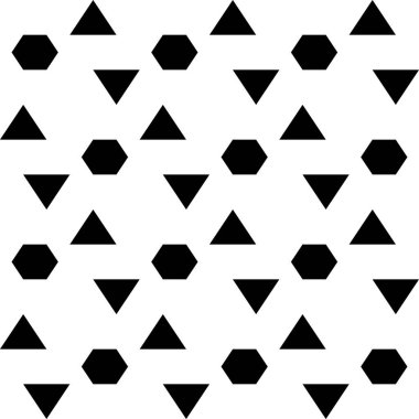 Kusursuz vektör. Altıgenler, üçgen arka plan. Halk süsü. Çokgen deseni. Etnik motif. Geometrik duvar kağıdı. Dijital kağıt, tekstil baskısı, soyut arkaplan.