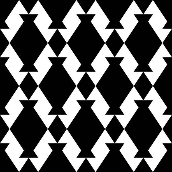 Nahtloser Vektor Rauten Figurenschmuck Polygone Als Motiv Diamanten Formen Muster — Stockvektor
