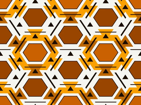 Modèle Géométrique Nid Abeille Contemporain Ornement Hexagonal Répété Carrelage Mosaïque — Image vectorielle