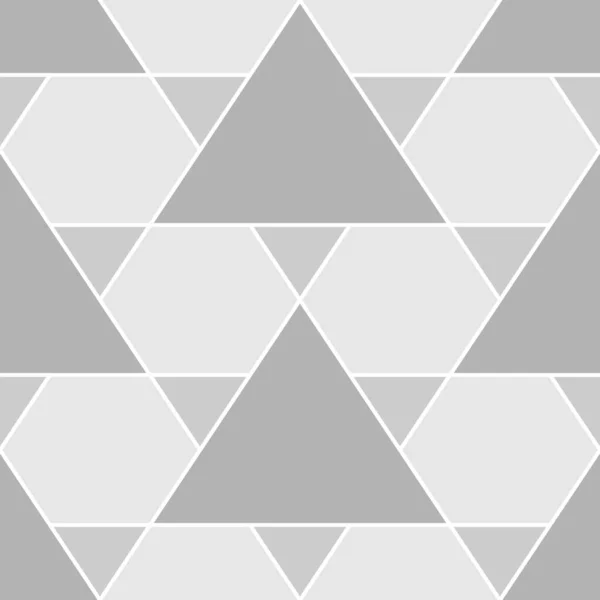 Mosaïque Triangles Hexagones Ornement Fond Plancher Motif Tuiles Ethniques Papier — Image vectorielle