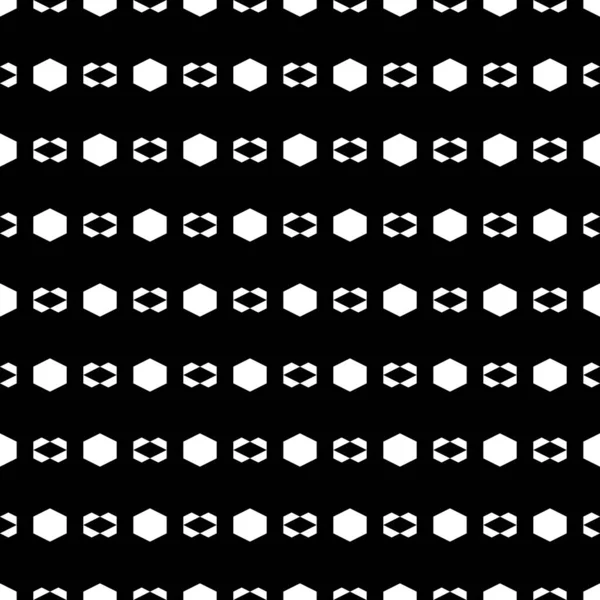 シームレスなパターン 幾何学的な背景 六角形 台形の装飾 ポリゴンモチーフ 幾何学的図形壁紙 抽象的な背景 民族的なイメージ デジタルペーパー テキスタイルプリント — ストックベクタ