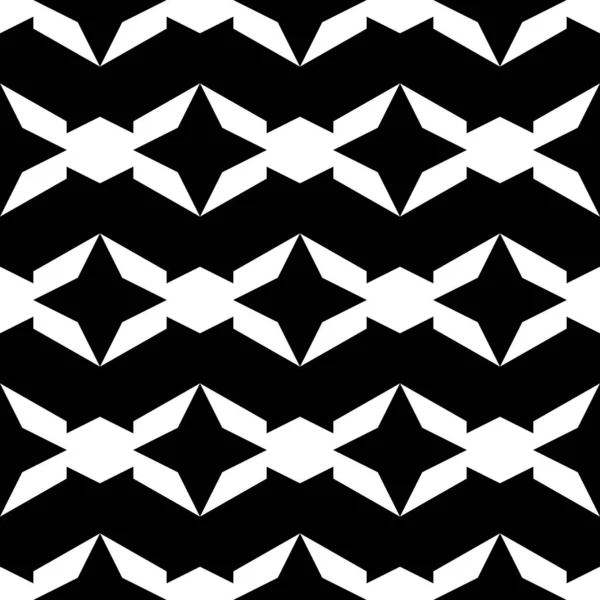 Nahtloses Muster Sterne Figuren Ornament Geometrischer Hintergrund Einfache Formen Hintergrund — Stockvektor