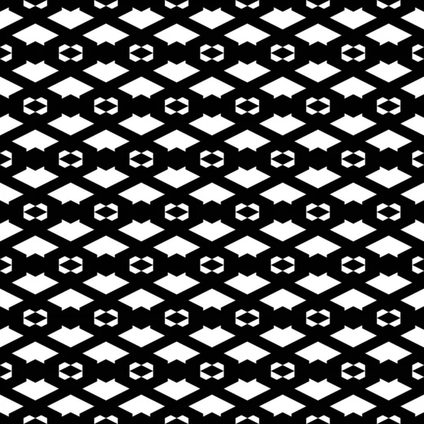 Seamless Ornament Geometrical Figures Wallpaper Rhombuses Trapeziums Figures Pattern Geometric — Stock Vector