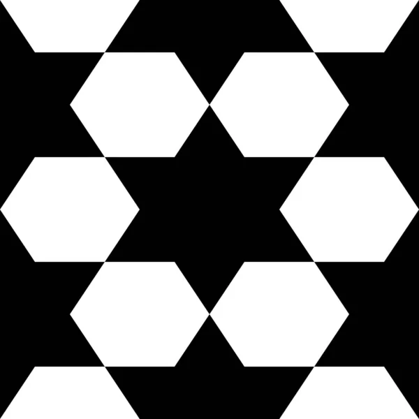 Estrellas Árabes Hexagones Adorno Azulejos Ornamentación Tradicional Oriental Con Formas — Vector de stock