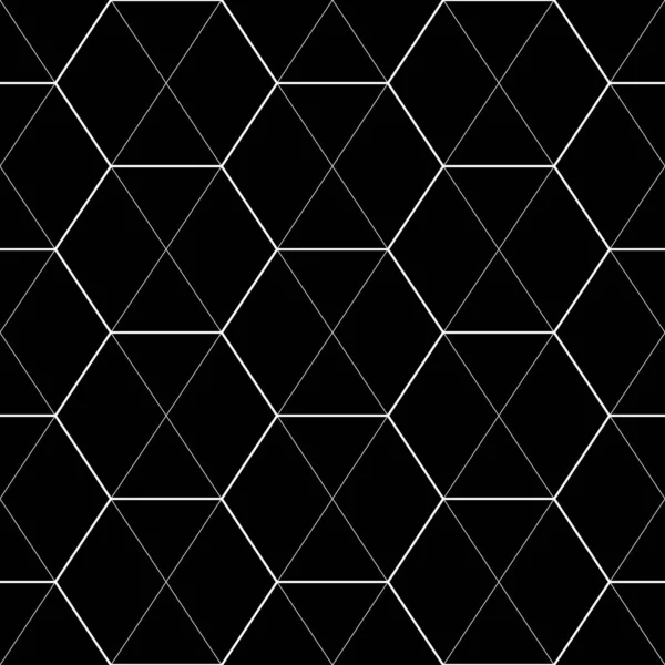 Modèle Mosaïque Sans Couture Des Hexagones Des Losanges Des Triangles — Image vectorielle