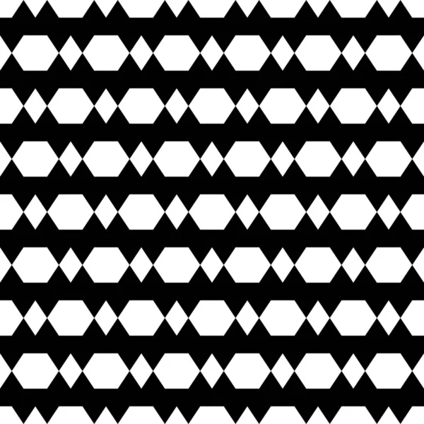 Diamonds Gems Backdrop Seamless Vector Rhombuses Hexagons Ornament Polygons Pattern — Stock Vector