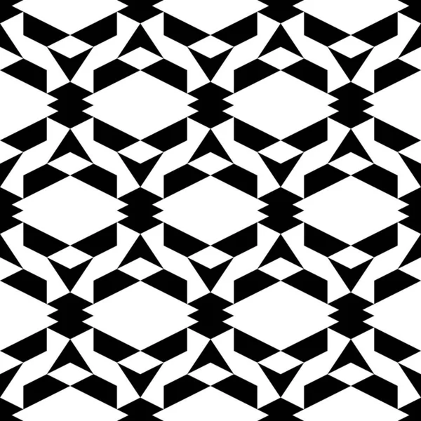 Seamless Pattern Trapeziums Figures Ornament Geometrical Backdrop Polygons Motif Geometric — Stock Vector