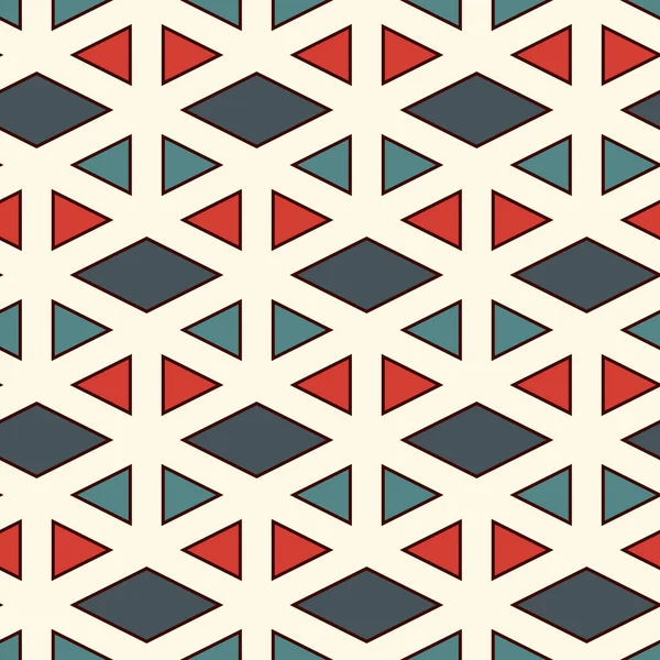 Patrón Geométrico Contemporáneo Adorno Triángulos Repetidos Fondo Geo Abstracto Moderno — Vector de stock