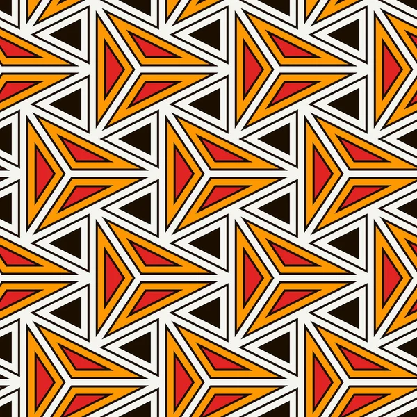 Současný Geometrický Vzorec Opakované Trojúhelníky Čáry Výzdoba Stylu Art Deco — Stockový vektor