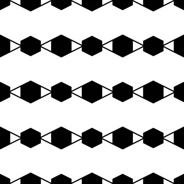 Бесшовный Орнамент Ромбы Шестиугольники Геометрические Обои Простые Формы Фона Геометрический — стоковый вектор