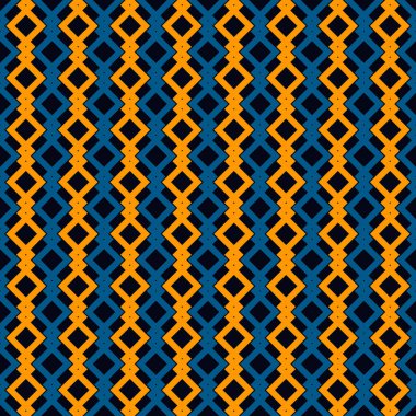 Etnik, kabilesel, pürüzsüz yüzey deseni. Tekrarlanan elmaslar ve kareler motifi. Halkın geçmişi. Folklorik duvar kağıdı. Geometrik süs. Coğrafi dijital kağıt, tekstil baskısı. Vektör sanatı