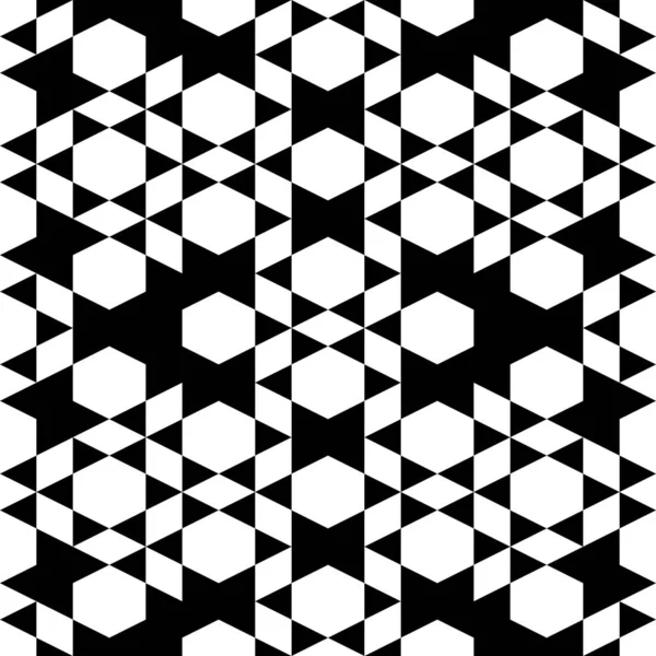 Nahtlose Muster Polygone Tapete Abstrakter Hintergrund Sechsecke Rauten Dreiecke Figuren — Stockvektor
