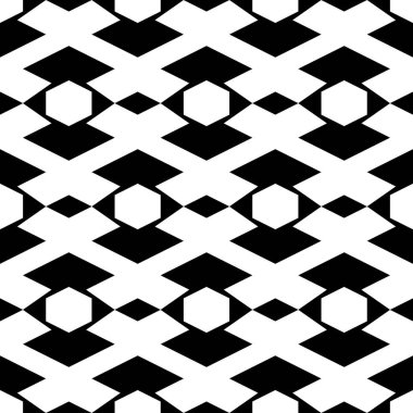 Kusursuz desen. Rhombuslar, altıgenler, süsler. Geometrik arka plan. Basit şekiller arka plan. Etnik duvar kağıdı. Poligon motifi. Dijital kağıt, tekstil baskısı, web tasarımı, soyut. Vektör.