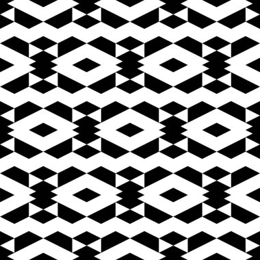 Kusursuz desen. Rhombuslar, trapezyumlar, süsler. Geometrik arka plan. Poligon motifi. Geometrik şekiller duvar kağıdı. Soyut arkaplan. Dijital kağıt, tekstil baskısı, web tasarımı. Vektör.