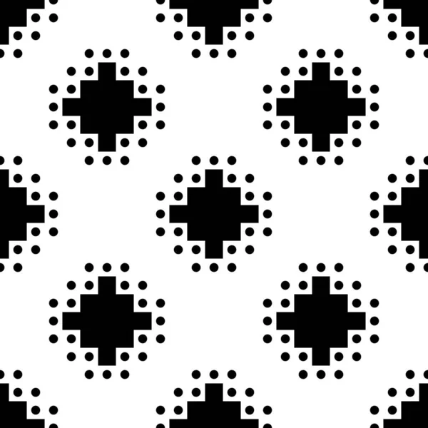 Nahtloses Muster Ethnische Folklore Tapete Ethnische Stickerei Ornament Stammeshintergrund Stammesmotiv — Stockvektor