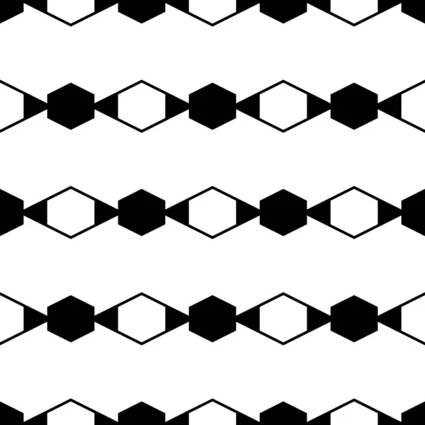 Seamless Ornament Geometrical Wallpaper Polygons Motif Rhombuses Hexagons Pattern Simple — Stock Vector