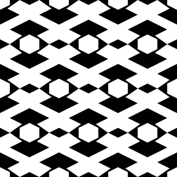 シームレスなパターン 六角形 数字の飾り 幾何学的背景 単純な形状の背景 民族の壁紙 ポリゴンモチーフ デジタルペーパー テキスタイルプリント ウェブデザイン — ストックベクタ
