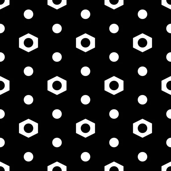 Einfache Formen Tapete Geometrischer Hintergrund Polygone Zahlen Hintergrund Sechsecke Kreise — Stockvektor