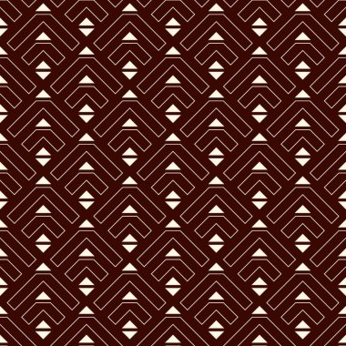 Oklar, pullar, pürüzsüz desen. Etnik, kabile baskısı. Squama, semboller. Tekrarlanan ok başı, üçgen şekilli arka plan. Amerikan yerlilerinin dekoratif duvar kağıtları. Vektör soyut dijital kağıt