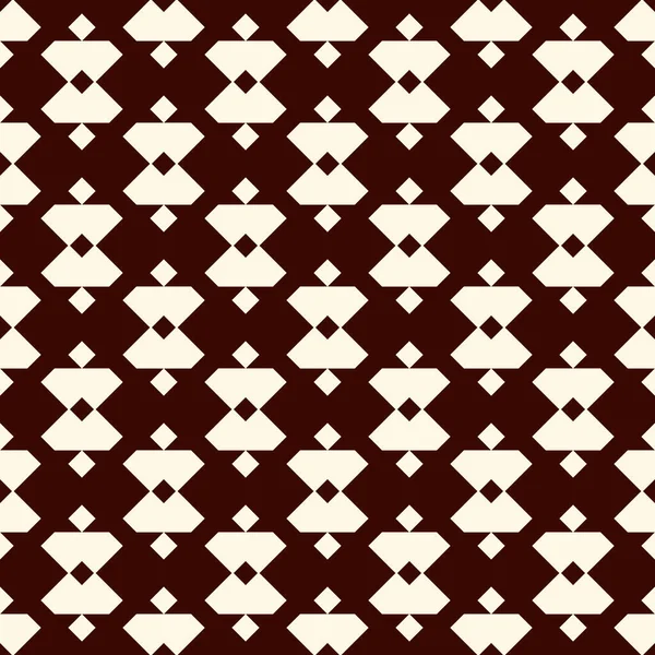 幾何学的なシームレスなパターン 民族的部族的表面の印刷 砂時計をモチーフにした装飾 三角形の背景を繰り返します シンプルな地理装飾壁紙 ベクトルアブストラクトデジタルペーパー — ストックベクタ