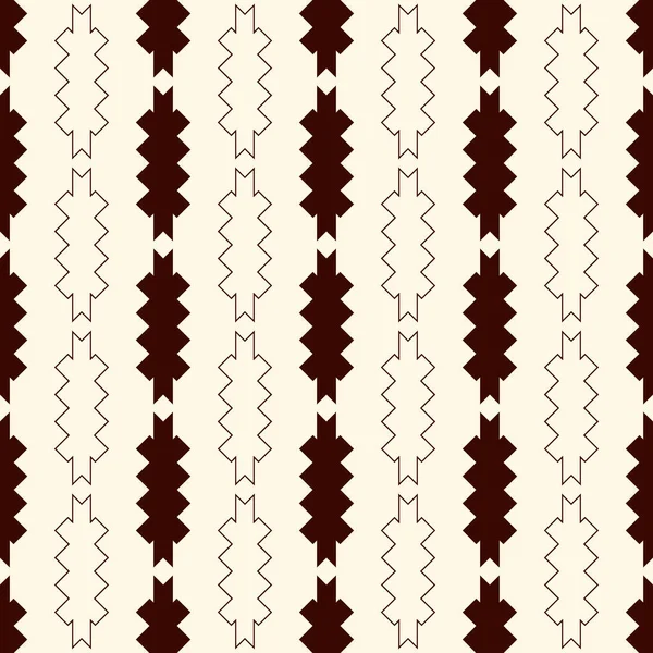 Nahtloses Pfeilbefiederungsmuster Ethnisch Stammesbezogen Ekklektisches Ornament Wiederholte Geometrische Formen Hintergrund — Stockvektor