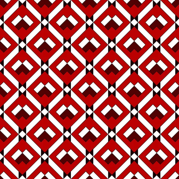 Diamond Grid Seamless Pattern Ethnic Tribal Surface Print Geometric Ornament — Stock Vector