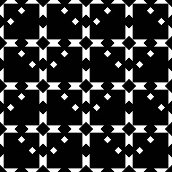 Ethnic Motif Seamless Pattern Crosses Rhombuses Background Folk Ornament Cross — Stok Vektör