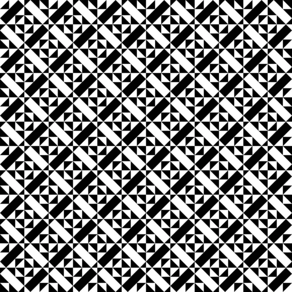 Dreiecke Figuren Nahtlose Muster Volkstümliche Tapete Geometrischer Hintergrund Dreieckige Formen — Stockvektor