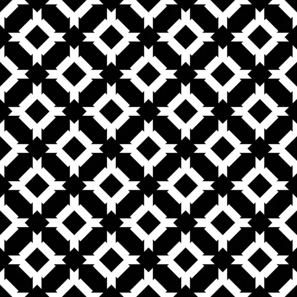 Seamless Pattern Figures Ornament Mosaics Background Crosses Motif Folk Image — Stockový vektor