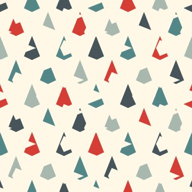 Tekrarlanan mini üçgenlerle kusursuz yüzey deseni. Sıkıntılı geometrik şekiller. Grunge soyut duvar kağıdı. Pullar ya da deniz tarağı dokusu. Bozulmuş uçurtma şekilleri motifleri. Kalitesiz dijital kağıt. Vektör sanatı