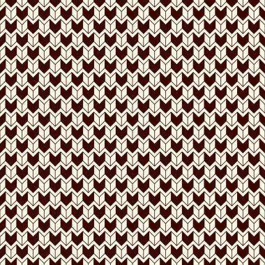 Herringbone motifli kusursuz yüzey dizaynı. Tekrarlanan semboller duvar kâğıdı. Zigzag çizgileri. Çentikli üçgen dalgalar. Dijital kağıt, tekstil baskısı, sayfa doldurma. Vektör sanatı