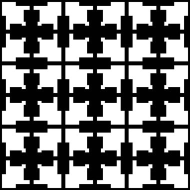 Süs figürleri. Kusursuz desen. Şekiller arka plan. Halk duvar kâğıdı. İşlemeli arka plan. Kabile motifi. Etnik mozaik. Dijital kağıt, tekstil baskısı, web tasarımı, soyut illüstrasyon. Vektör sanatı.