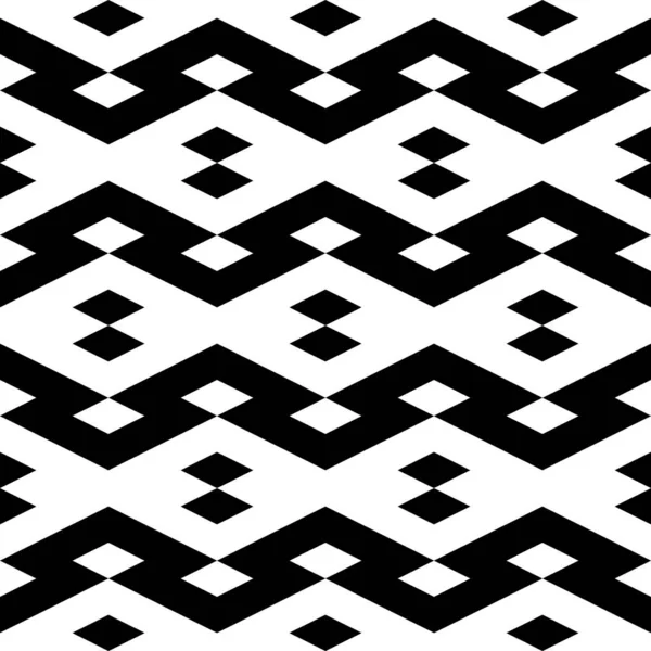 Naadloos Patroon Rhombussen Chevrons Figuurtjes Ornament Polygonen Achtergrond Eenvoudige Vormen — Stockvector