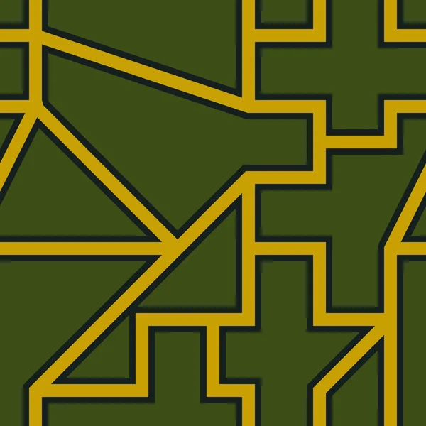 Bezproblémový Vzorec Figurální Ozdoba Lidové Tapety Mnohoúhelníky Trojúhelníkové Pozadí Výšivkové — Stockový vektor